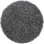 Rug Unique Loom Davos Shag Peppercorn Round 2' 0 x 2' 0