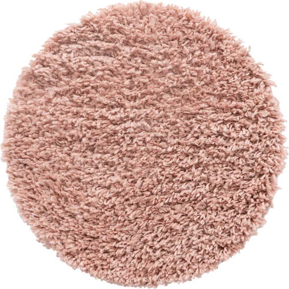 Rug Unique Loom Davos Shag Dusty Rose Round 2' 0 x 2' 0 Rug Unique Loom Davos Shag Dusty Rose Round 2' 0 x 2' 0