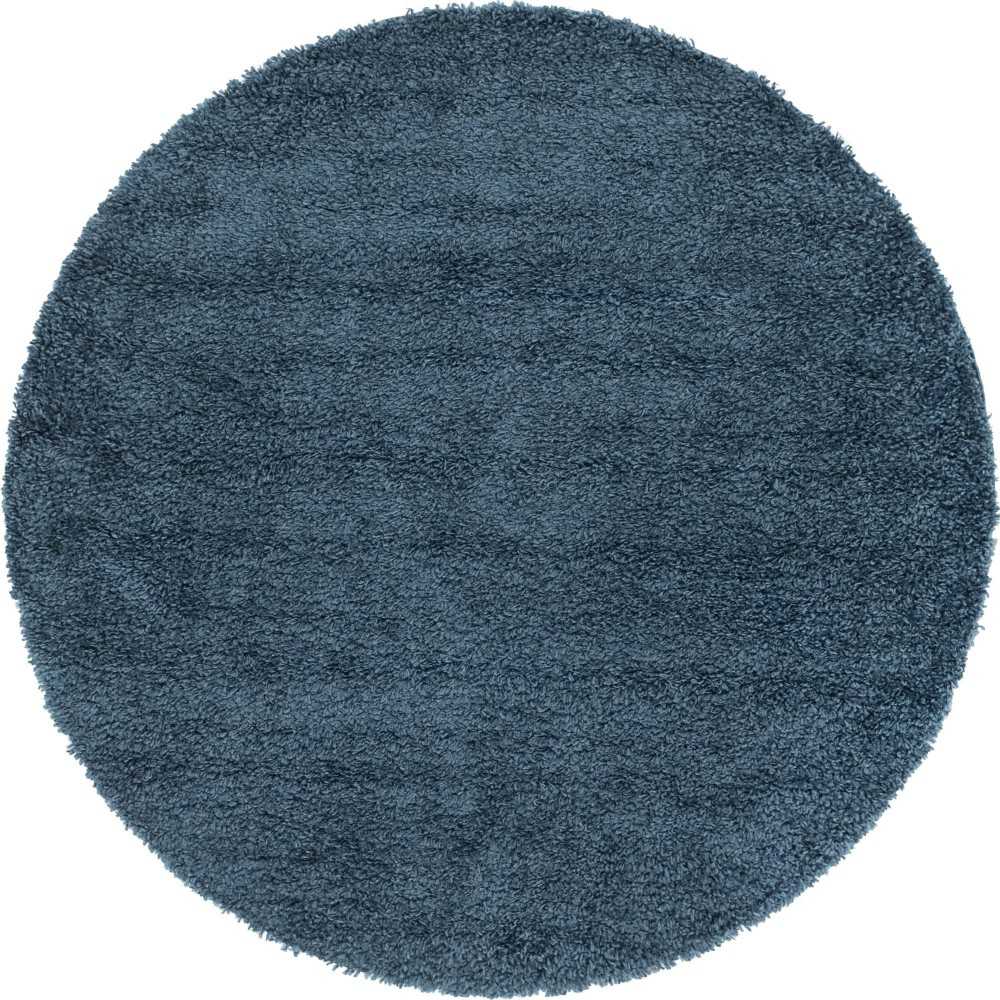 Rug Unique Loom Davos Shag Marine Blue Round 6' 0 x 6' 0 Rug Unique Loom Davos Shag Marine Blue Round 6' 0 x 6' 0