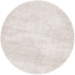 Rug Unique Loom Davos Shag Linen Round 6' 7 x 6' 7