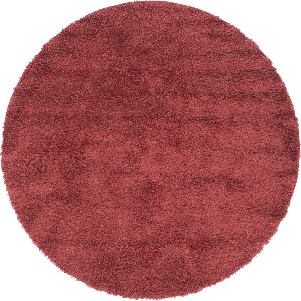 Rug Unique Loom Davos Shag Poppy Round 6' 7 x 6' 7 Rug Unique Loom Davos Shag Poppy Round 6' 7 x 6' 7