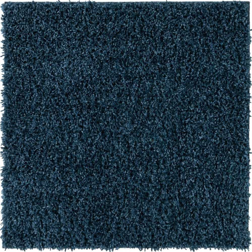 Rug Unique Loom Davos Shag Marine Blue Square 3' 3 x 3' 3 Rug Unique Loom Davos Shag Marine Blue Square 3' 3 x 3' 3