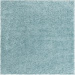 Rug Unique Loom Davos Shag Aqua Square 5' 0 x 5' 0