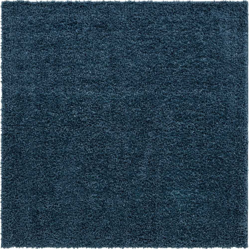 Rug Unique Loom Davos Shag Marine Blue Square 7' 0 x 7' 0 Rug Unique Loom Davos Shag Marine Blue Square 7' 0 x 7' 0