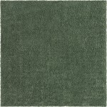 Rug Unique Loom Davos Shag Sage Square 10' 0 x 10' 0