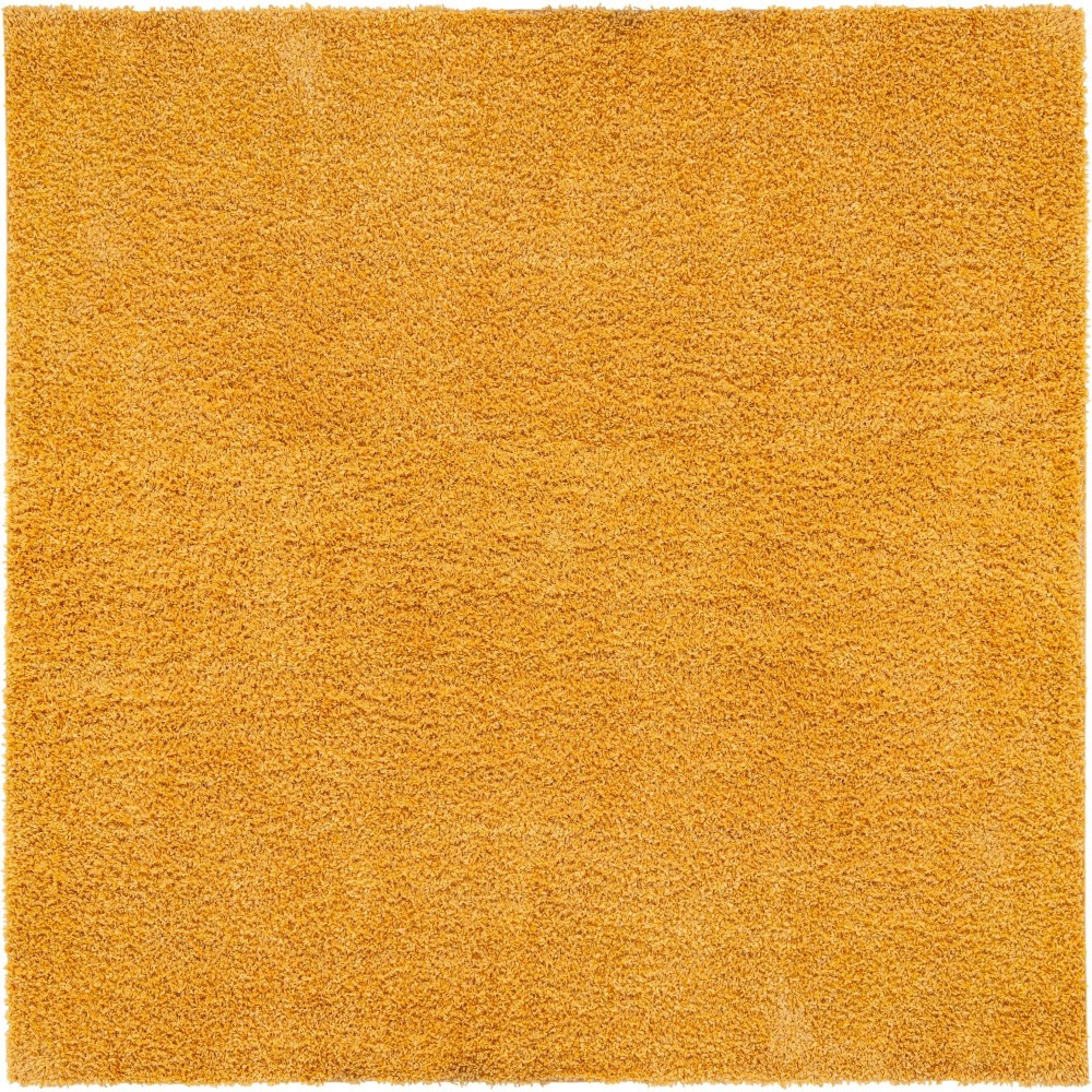 Rug Unique Loom Davos Shag Sunglow Square 10' 0 x 10' 0