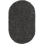 Rug Unique Loom Davos Shag Peppercorn Oval 3' 3 x 5' 3
