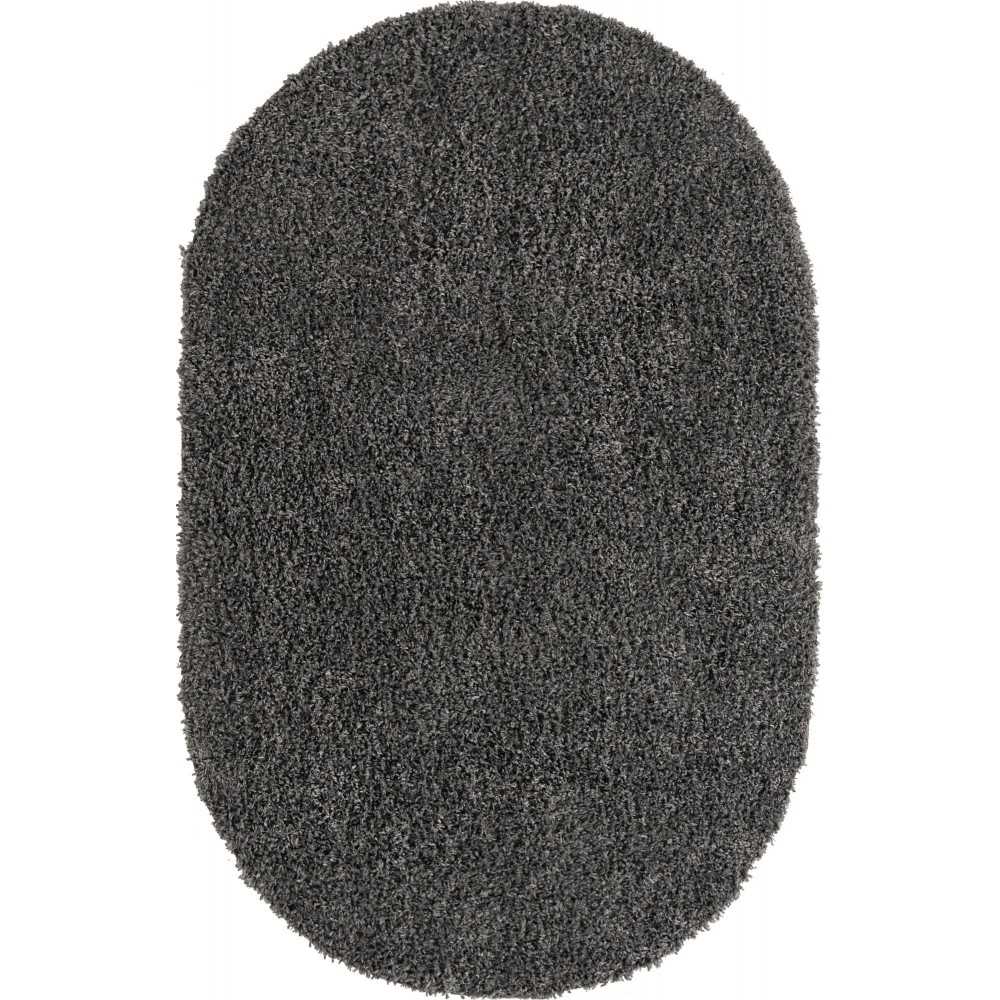 Rug Unique Loom Davos Shag Peppercorn Oval 5' 0 x 8' 0 Rug Unique Loom Davos Shag Peppercorn Oval 5' 0 x 8' 0