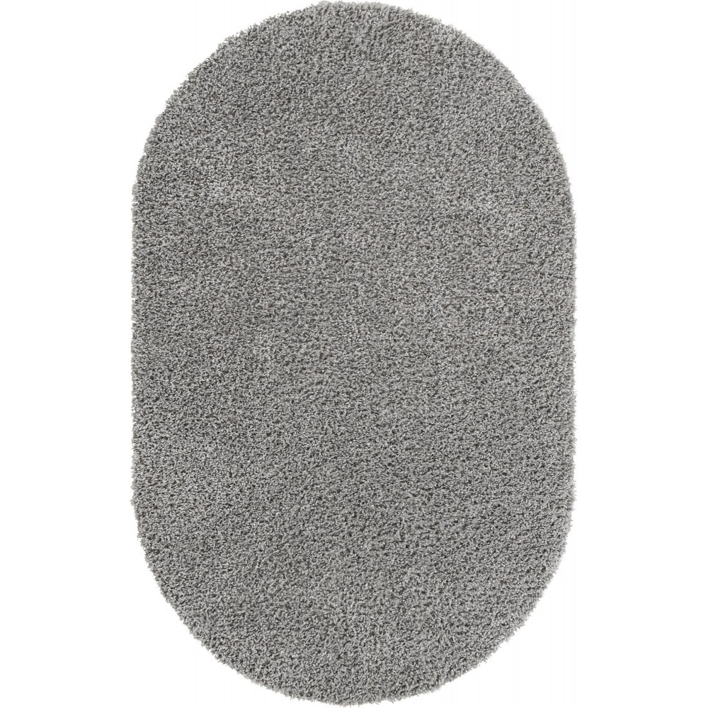 Rug Unique Loom Davos Shag Sterling Oval 7' 10 x 10' 0 Rug Unique Loom Davos Shag Sterling Oval 7' 10 x 10' 0
