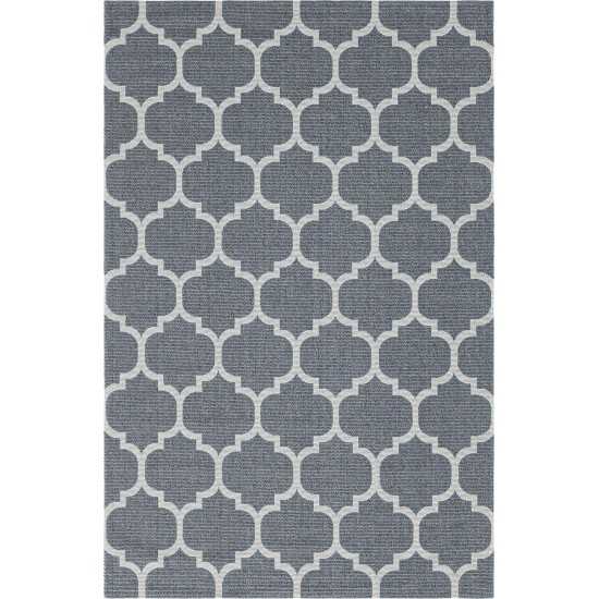 Rug Unique Loom Decatur Dark Gray Rectangular 4' 2 x 6' 0