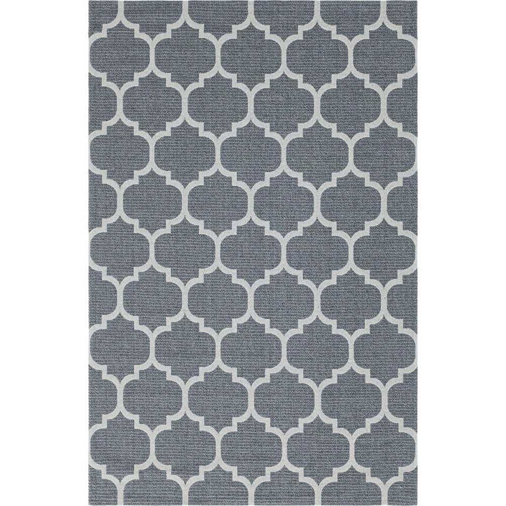 Rug Unique Loom Decatur Dark Gray Rectangular 4' 2 x 6' 0 Rug Unique Loom Decatur Dark Gray Rectangular 4' 2 x 6' 0