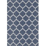 Rug Unique Loom Decatur Navy Blue Rectangular 4' 2 x 6' 0