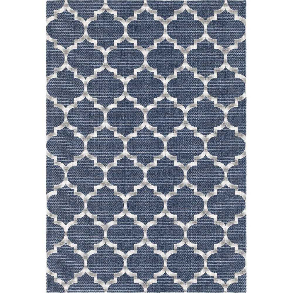 Rug Unique Loom Decatur Navy Blue Rectangular 4' 2 x 6' 0 Rug Unique Loom Decatur Navy Blue Rectangular 4' 2 x 6' 0
