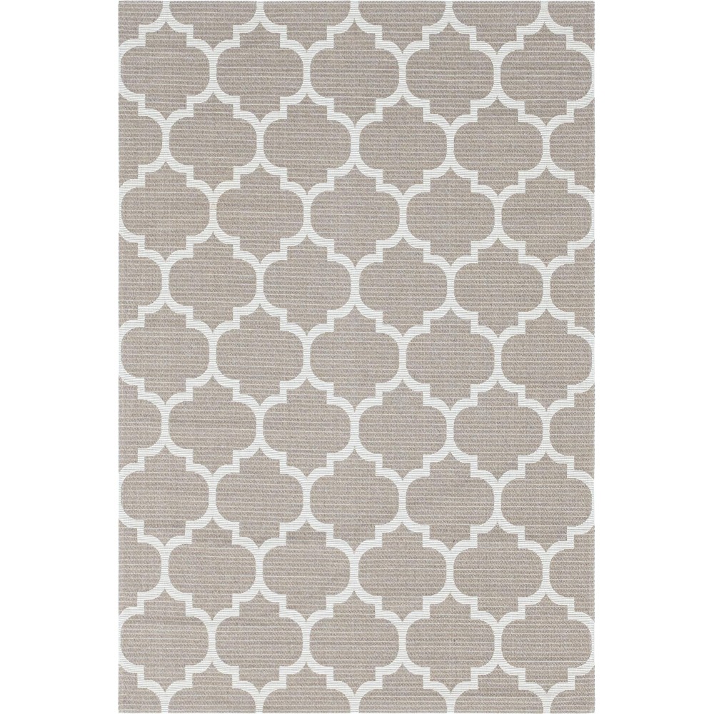 Rug Unique Loom Decatur Taupe Rectangular 4' 2 x 6' 0 Rug Unique Loom Decatur Taupe Rectangular 4' 2 x 6' 0