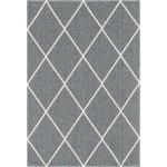 Rug Unique Loom Decatur Dark Gray Rectangular 4' 2 x 6' 0