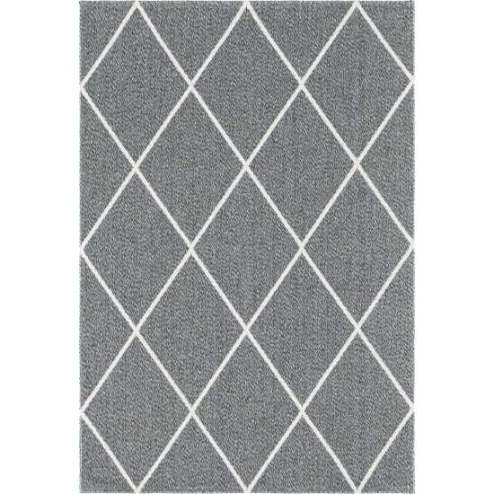 Rug Unique Loom Decatur Dark Gray Rectangular 4' 2 x 6' 0