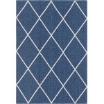 Rug Unique Loom Decatur Navy Blue Rectangular 4' 2 x 6' 0