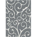 Rug Unique Loom Decatur Dark Gray Rectangular 4' 2 x 6' 0