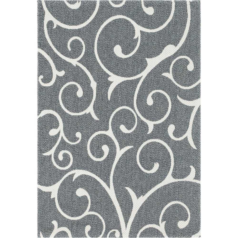 Rug Unique Loom Decatur Dark Gray Rectangular 4' 2 x 6' 0 Rug Unique Loom Decatur Dark Gray Rectangular 4' 2 x 6' 0