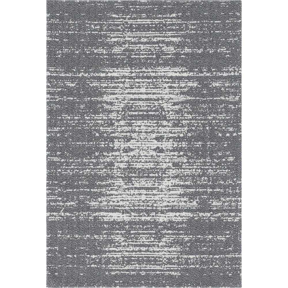 Rug Unique Loom Decatur Gray Rectangular 4' 2 x 6' 0