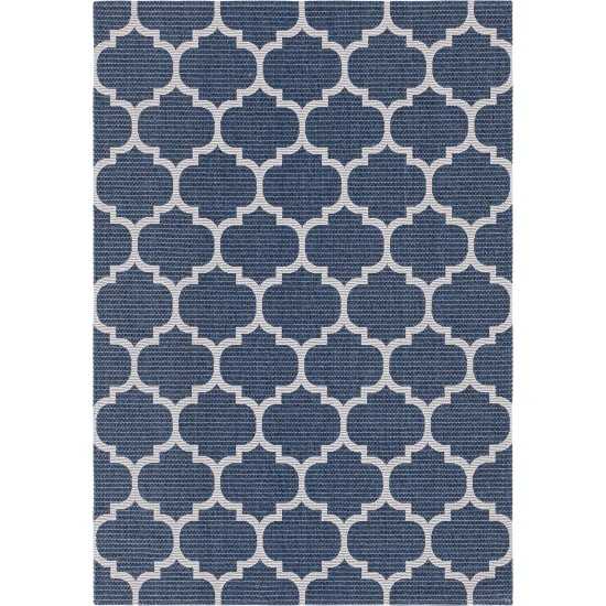 Rug Unique Loom Decatur Navy Blue Rectangular 5' 2 x 7' 5