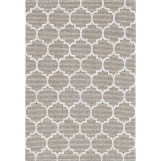 Rug Unique Loom Decatur Taupe Rectangular 5' 2 x 7' 5