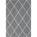 Rug Unique Loom Decatur Dark Gray Rectangular 6' 4 x 9' 0