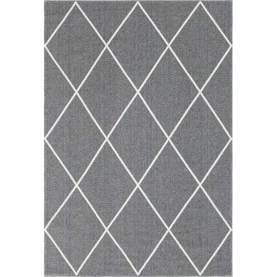 Rug Unique Loom Decatur Dark Gray Rectangular 6' 4 x 9' 0