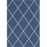 Rug Unique Loom Decatur Navy Blue Rectangular 6' 4 x 9' 0
