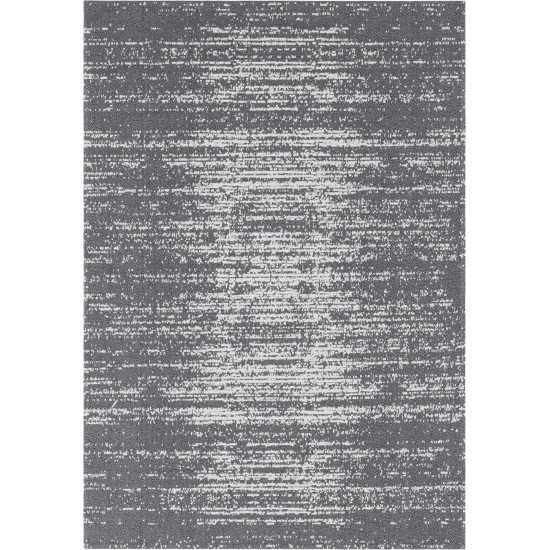 Rug Unique Loom Decatur Gray Rectangular 6' 4 x 9' 0