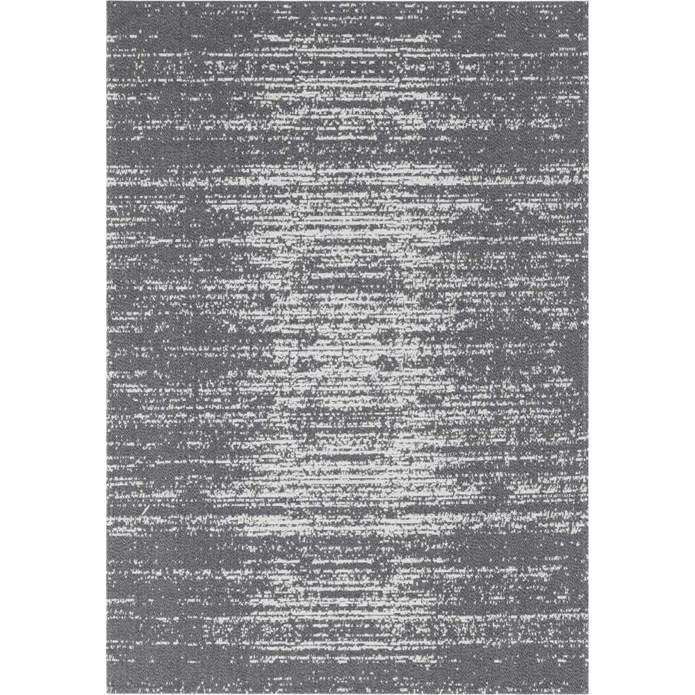 Rug Unique Loom Decatur Gray Rectangular 6' 4 x 9' 0