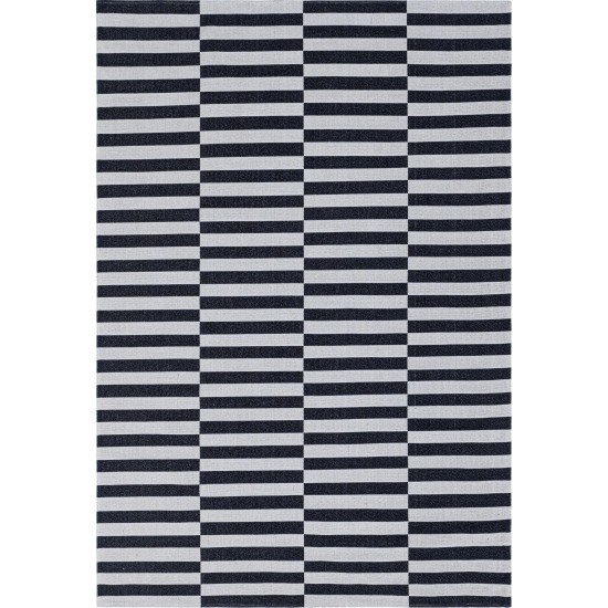 Rug Unique Loom Decatur Black Rectangular 6' 4 x 9' 0