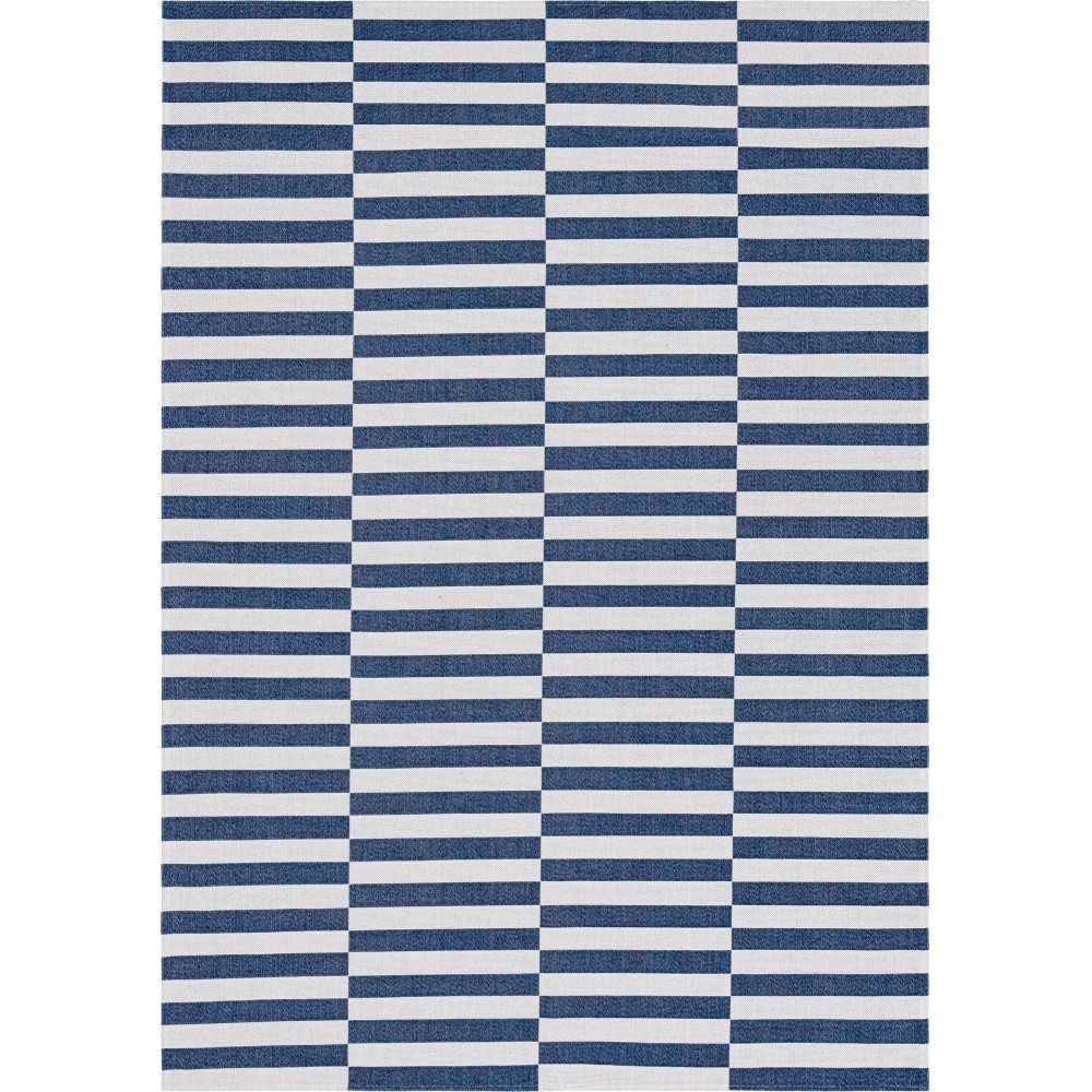 Rug Unique Loom Decatur Navy Blue Rectangular 6' 4 x 9' 0 Rug Unique Loom Decatur Navy Blue Rectangular 6' 4 x 9' 0