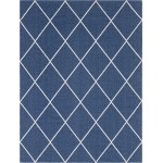 Rug Unique Loom Decatur Navy Blue Rectangular 7' 5 x 10' 0