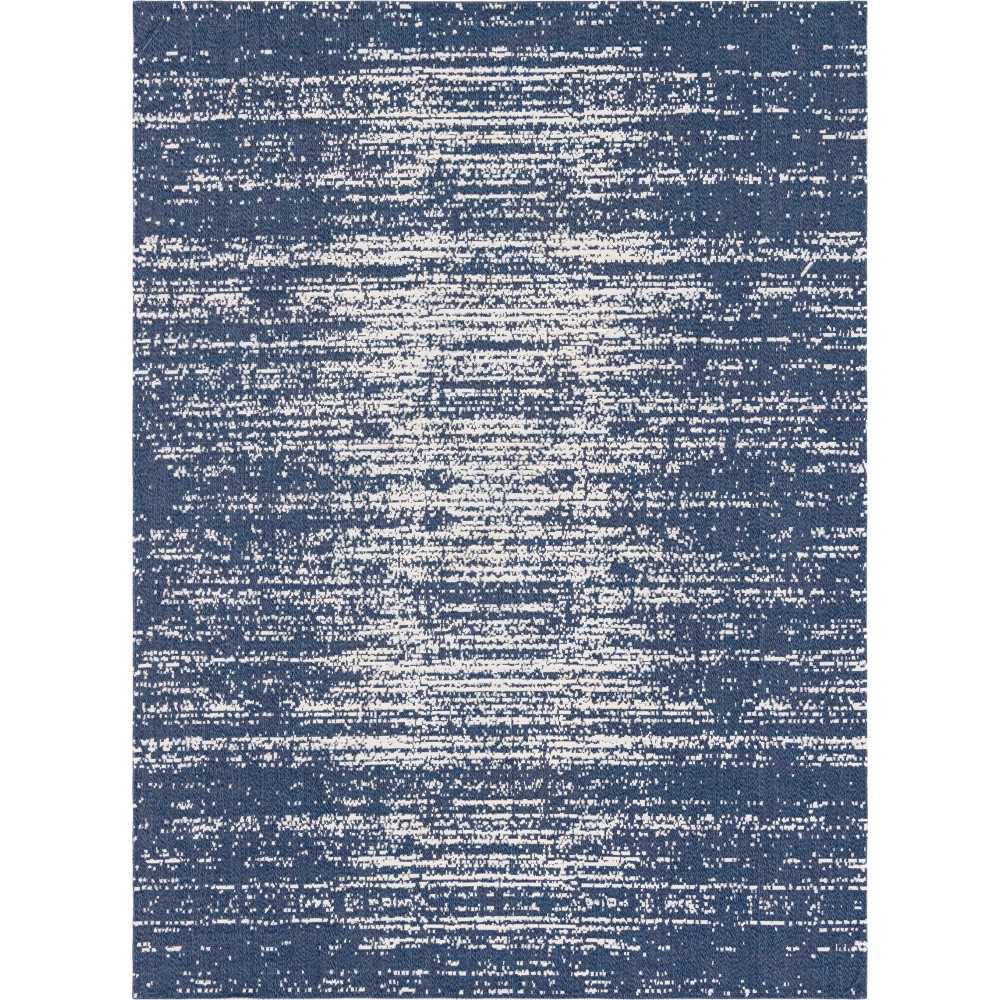 Rug Unique Loom Decatur Navy Blue Rectangular 7' 5 x 10' 0 Rug Unique Loom Decatur Navy Blue Rectangular 7' 5 x 10' 0