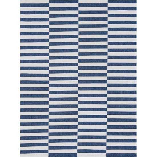 Rug Unique Loom Decatur Navy Blue Rectangular 7' 5 x 10' 0