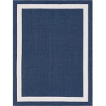 Rug Unique Loom Decatur Navy Blue Rectangular 7' 5 x 10' 0