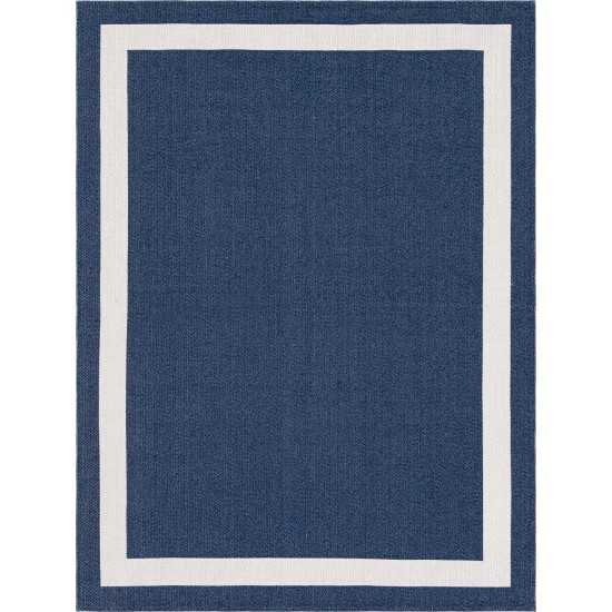 Rug Unique Loom Decatur Navy Blue Rectangular 7' 5 x 10' 0