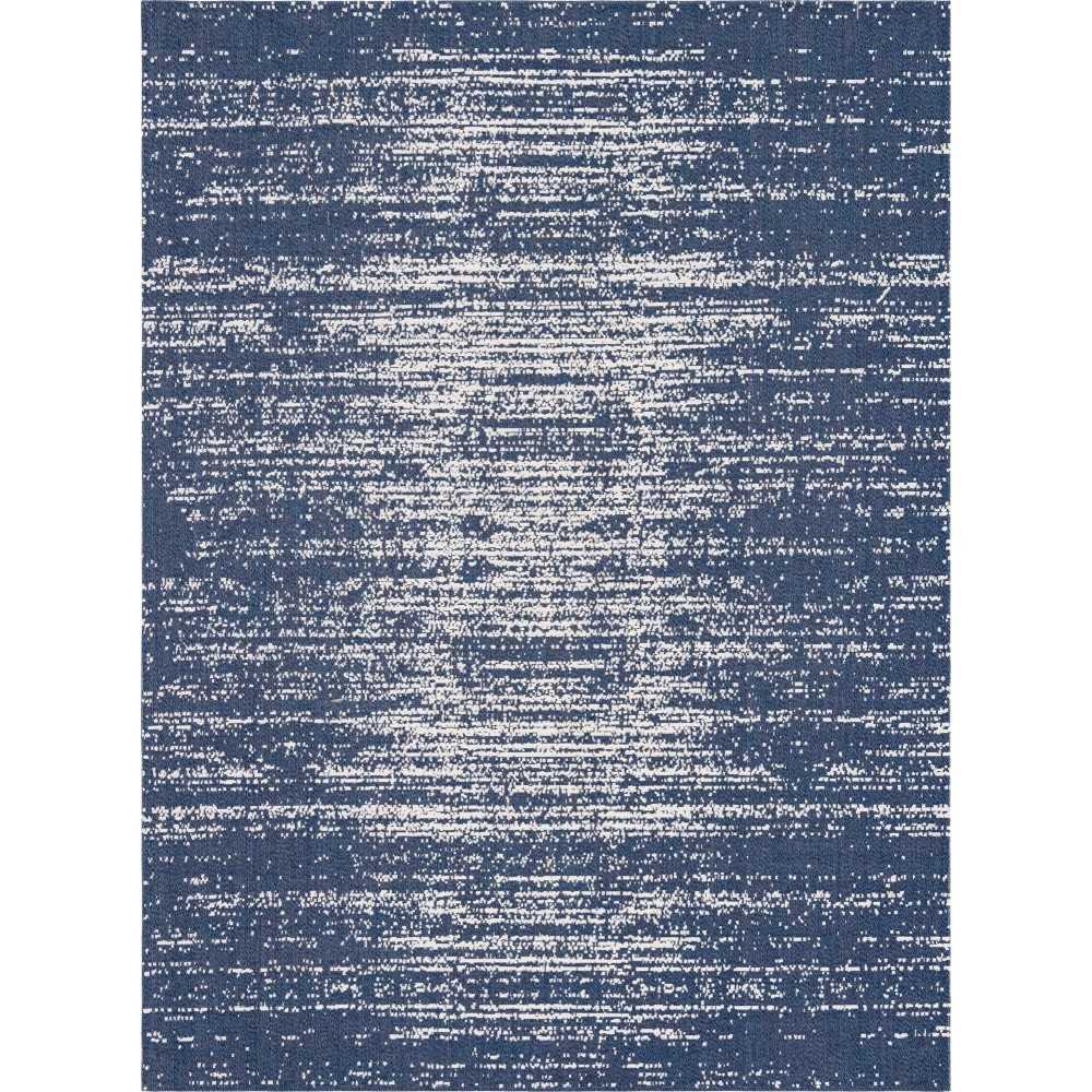 Rug Unique Loom Decatur Navy Blue Rectangular 8' 5 x 11' 4