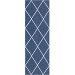 Rug Unique Loom Decatur Navy Blue Runner 2' 0 x 6' 0