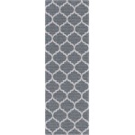 Rug Unique Loom Decatur Dark Gray Runner 2' 2 x 6' 0