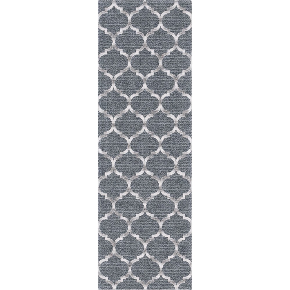 Rug Unique Loom Decatur Dark Gray Runner 2' 2 x 6' 0