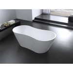Kube Onde 67'' White Free Standing Bathtub