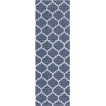 Rug Unique Loom Decatur Navy Blue Runner 2' 2 x 6' 0