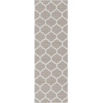 Rug Unique Loom Decatur Taupe Runner 2' 2 x 6' 0