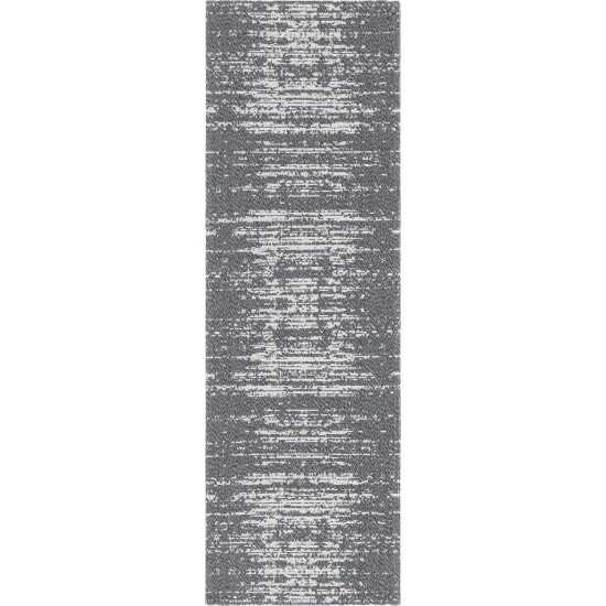 Rug Unique Loom Decatur Gray Runner 2' 2 x 6' 0