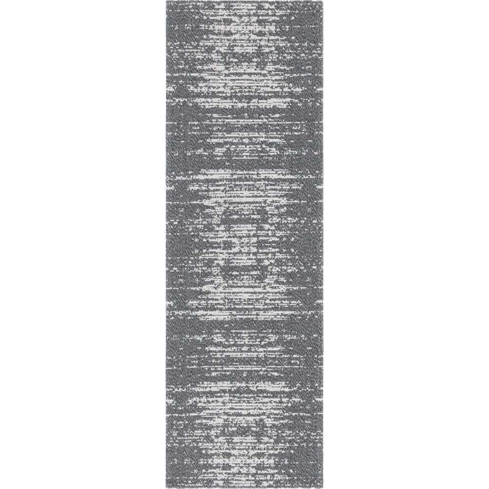 Rug Unique Loom Decatur Gray Runner 2' 2 x 6' 0