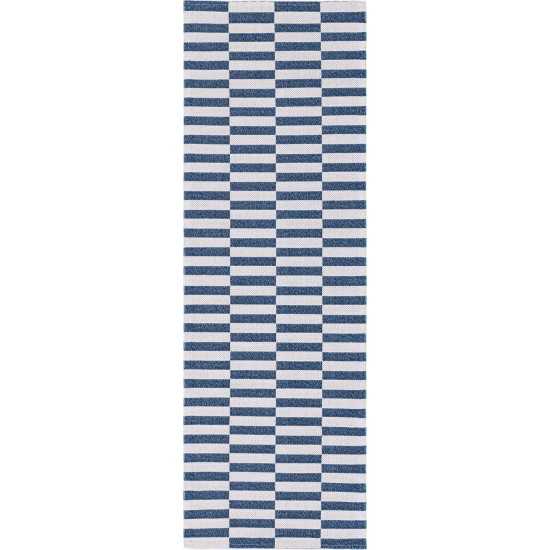 Rug Unique Loom Decatur Navy Blue Runner 2' 2 x 6' 0