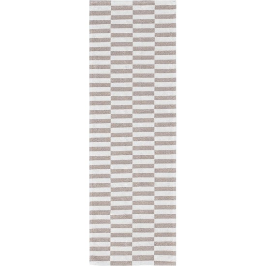 Rug Unique Loom Decatur Taupe Runner 2' 2 x 6' 0