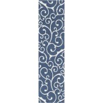Rug Unique Loom Decatur Navy Blue Runner 2' 2 x 7' 4